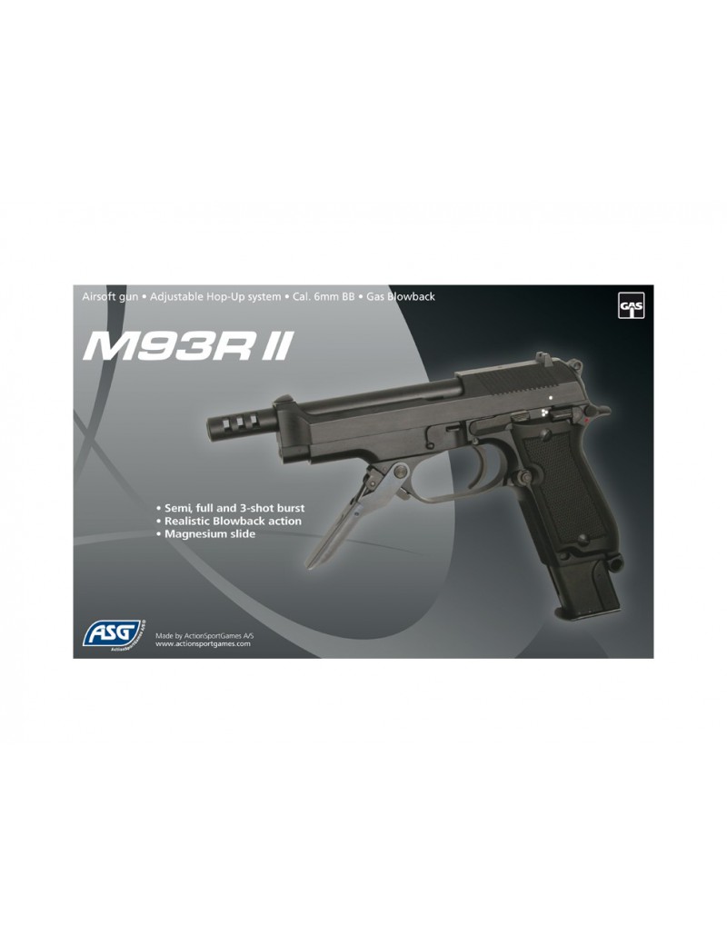 M93R II GAS BLOWBACK FULL METAL SIMPLE-BURST [16164]