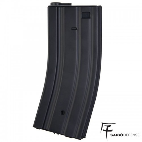 METALL AEG M4 330 RDS MAGAZIN SCHWARZ SAIGO VERTEIDIGUNG [SGA0024B]