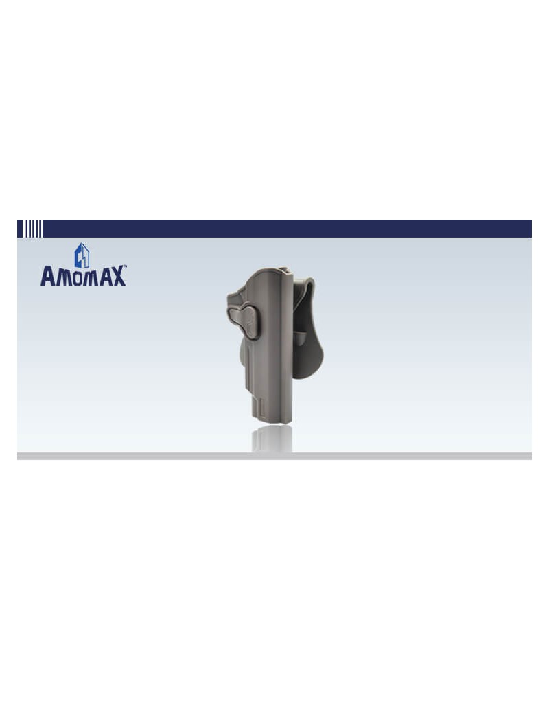 FUNDA RÍGIDA AMOMAX DARK PARA 1911 5" [AM-1911G2FDE]