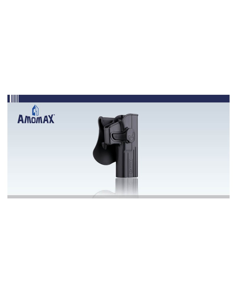 ETUI RIGIDE AMOMAX NOIR POUR G 17/22/31 [AM-G17G2]