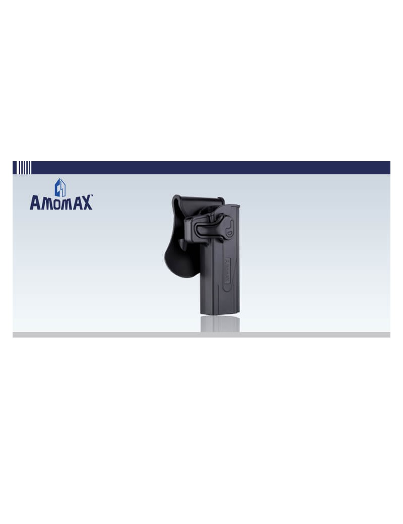 FUNDA RÍGIDA NEGRA AMOMAX HI-CAPA [AM-HCPG2]