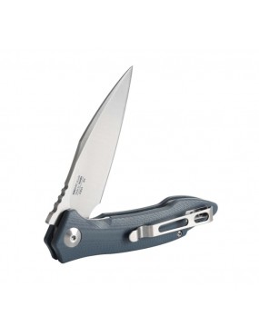 CUCHILLO PLEGABLE MANGO G10 COLOR GRIS-AZUL HOJA 8,5cm GANZO [FH51-GB] 2