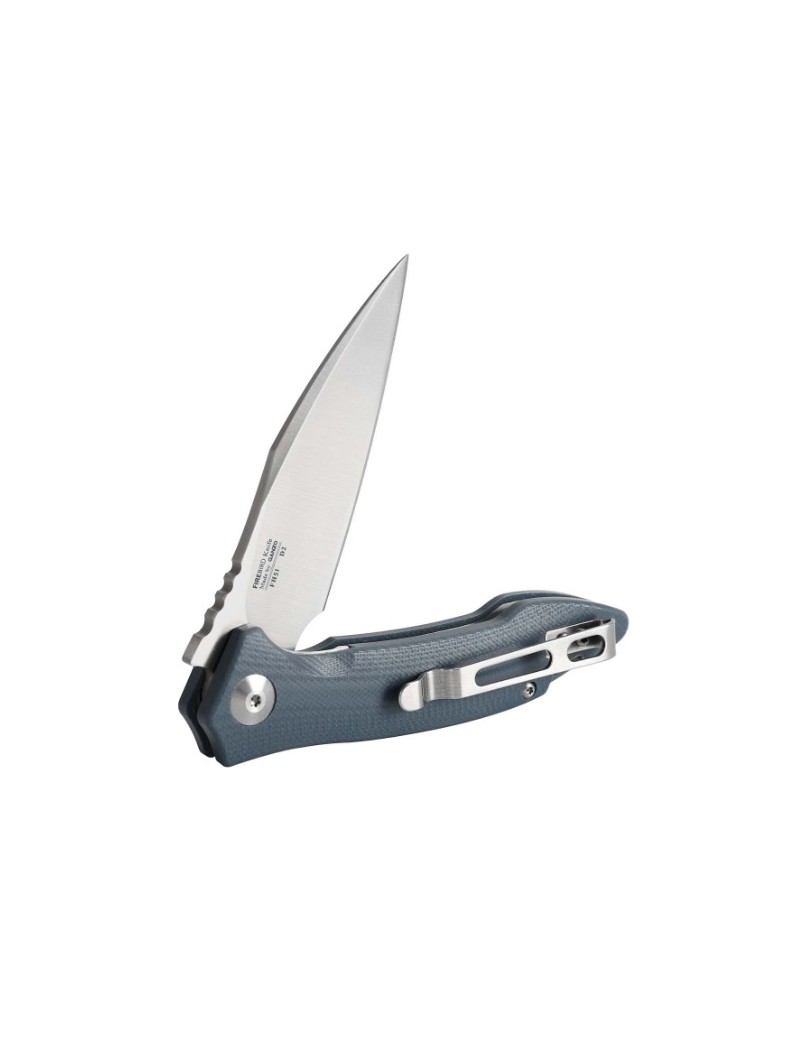 KLAPPMESSER G10 GRIFFFARBE GRAU-BLAU KLINGE 8,5cm GANZO [FH51-GB]