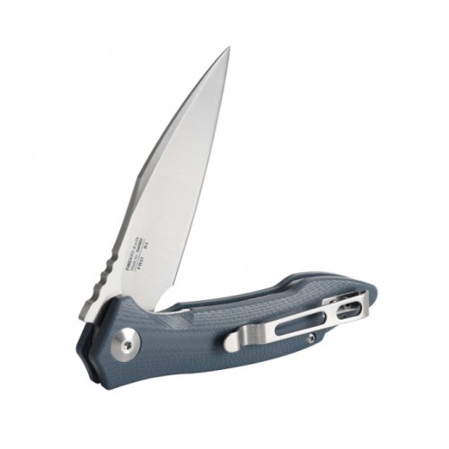 KLAPPMESSER G10 GRIFFFARBE GRAU-BLAU KLINGE 8,5cm GANZO [FH51-GB]