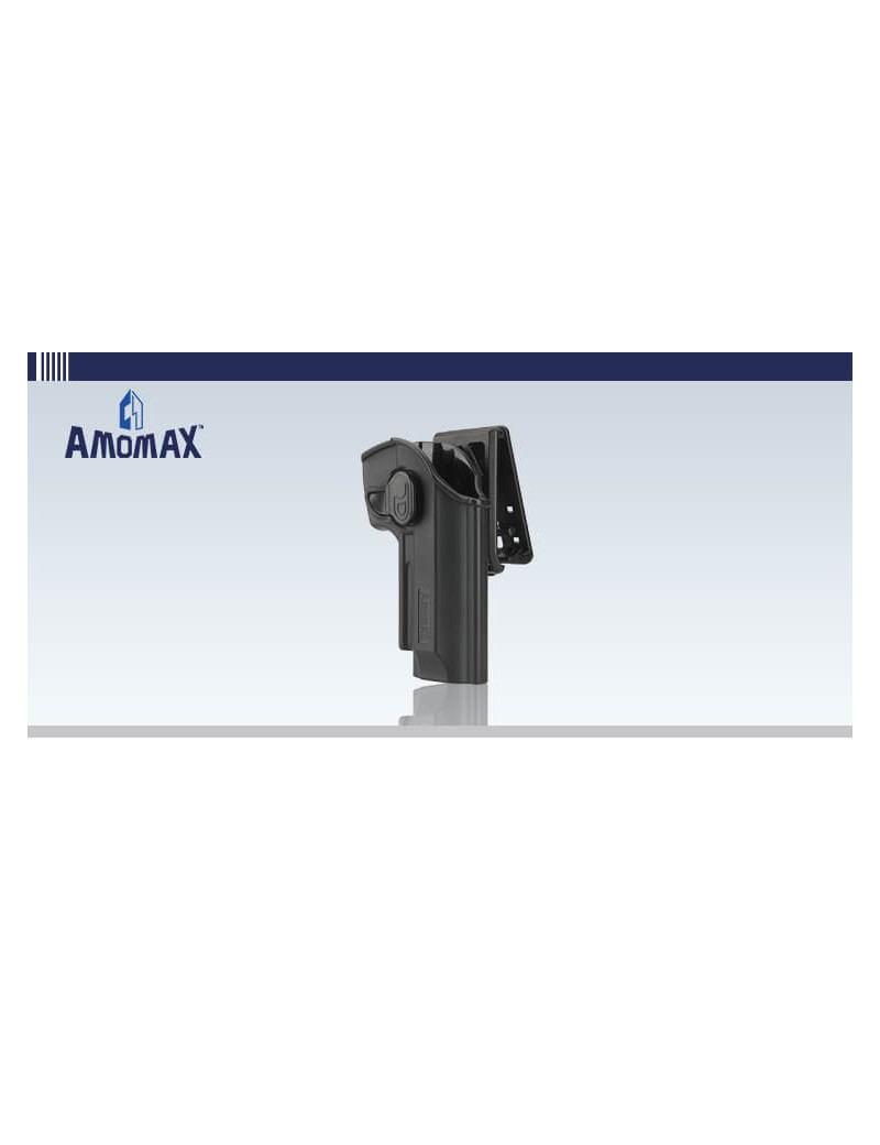 FUNDA RÍGIDA NEGRA AMOMAX BERETTA 92 [AM-T92G2]