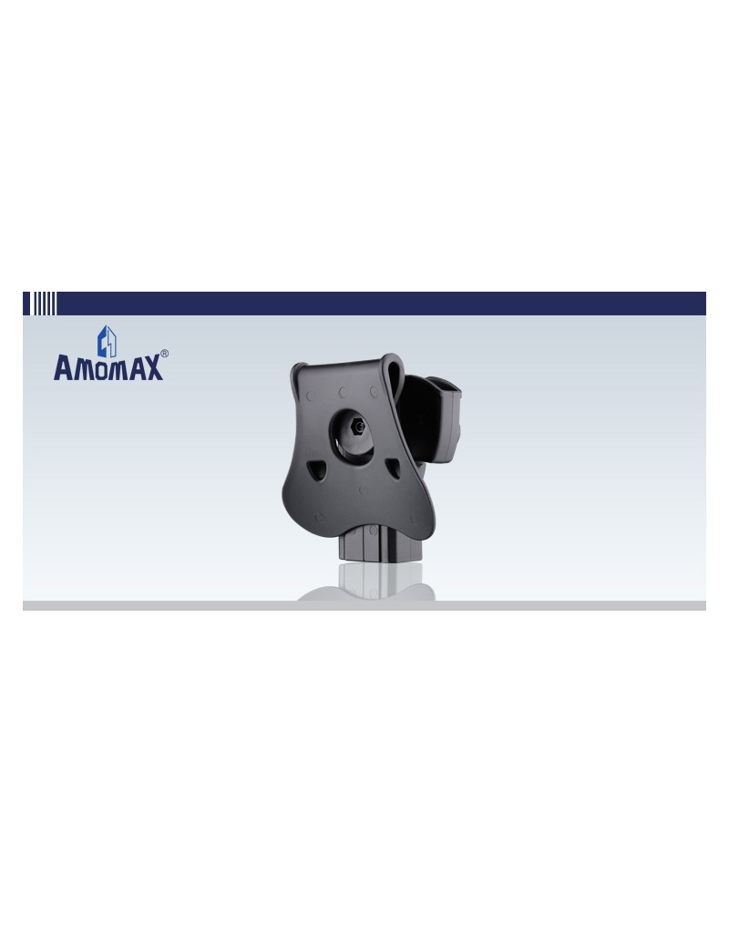 FUNDA RÍGIDA AMOMAX NEGRA PARA CZ 75D TAURUS 24/7 [AM-T24 / 7G2]