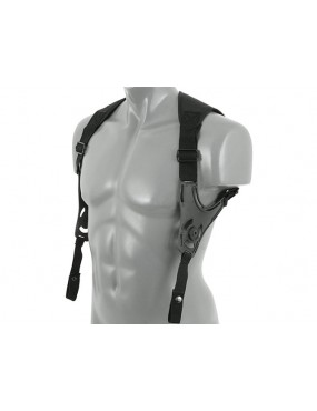 AIRSOFT DOPPELSCHULTERGURT - SCHWARZ [AM-SHH] 2