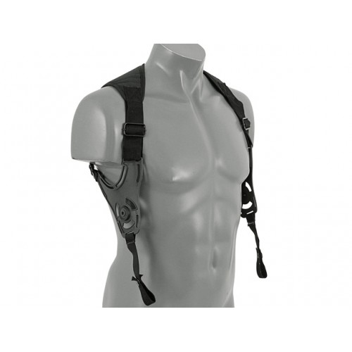 AIRSOFT DOBLE SHOULDER HARNESS - BLACK [AM-SHH]
