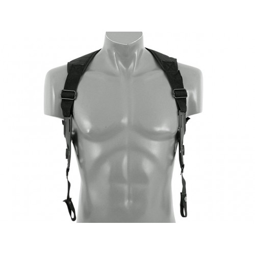 AIRSOFT DOBLE SHOULDER HARNESS - BLACK [AM-SHH]
