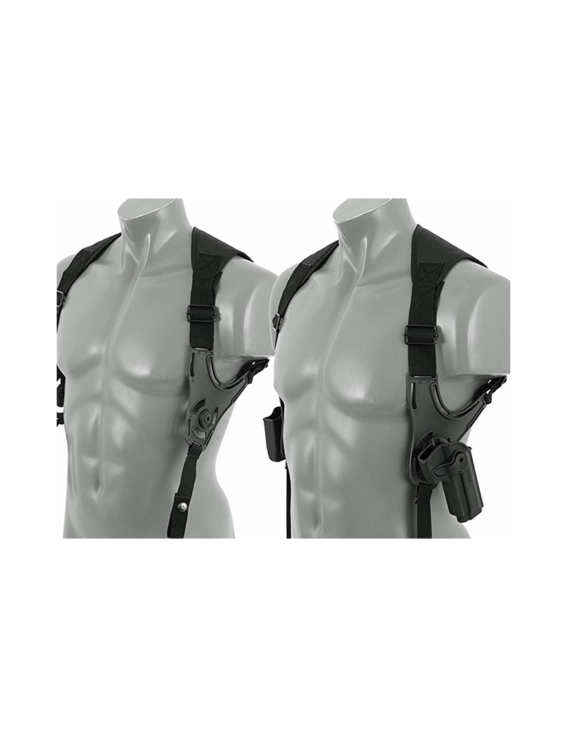 AIRSOFT DOBLE SHOULDER HARNESS - BLACK [AM-SHH]