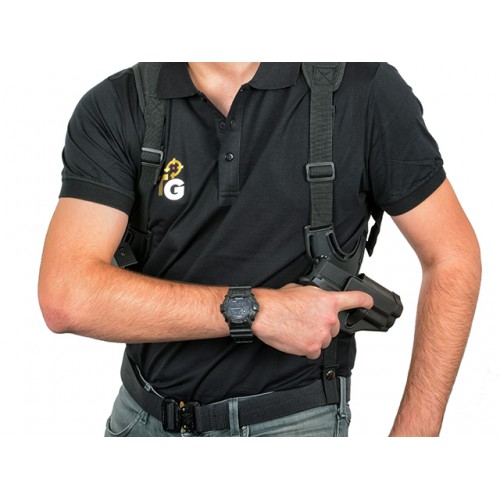 AIRSOFT DOPPELSCHULTERGURT - SCHWARZ [AM-SHH]