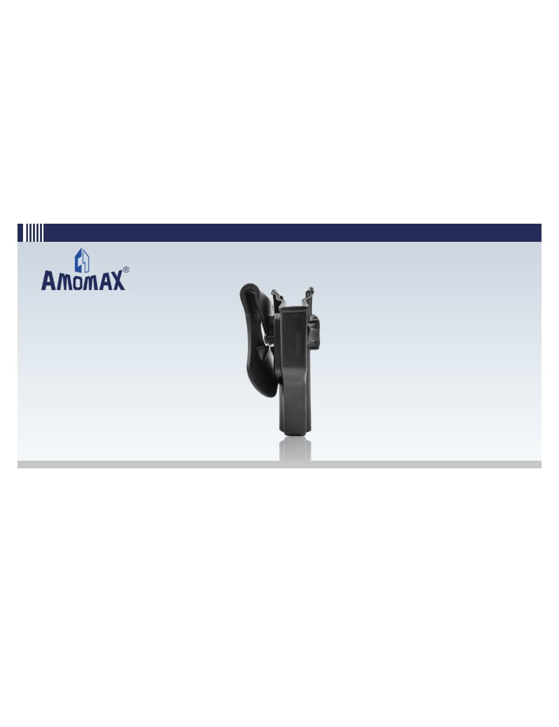 FUNDA RÍGIDA UNIVERSAL AMOMAX NEGRA [AM-UH]