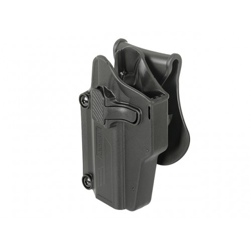 RIGID HOLSTER BLACK AMOMAX UNIVERSAL LEFT [AM-UHL]