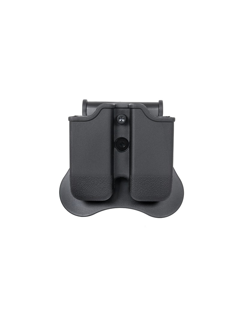 PORTA CARICATORE DOPPIO NERO AMOMAX PER G17/18/19 [AM-MP-G3]