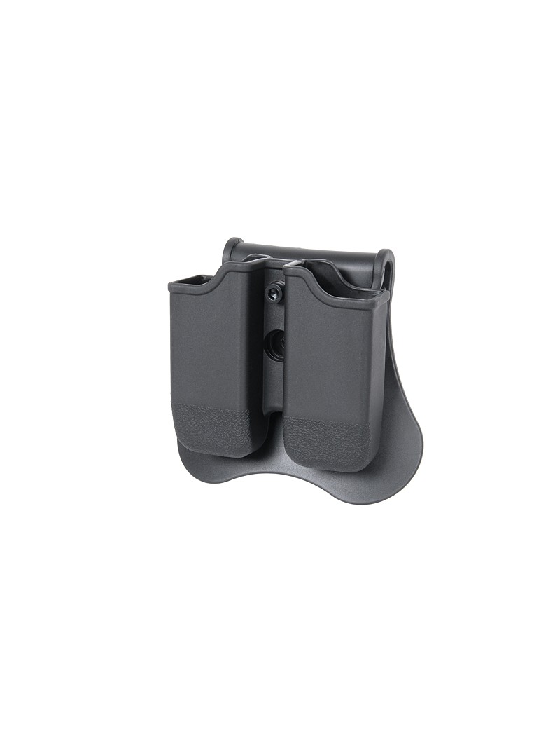 AMOMAX PORTA CARICATORE DOPPIO NERO  PER G17/18/19 [AM-MP-G3]