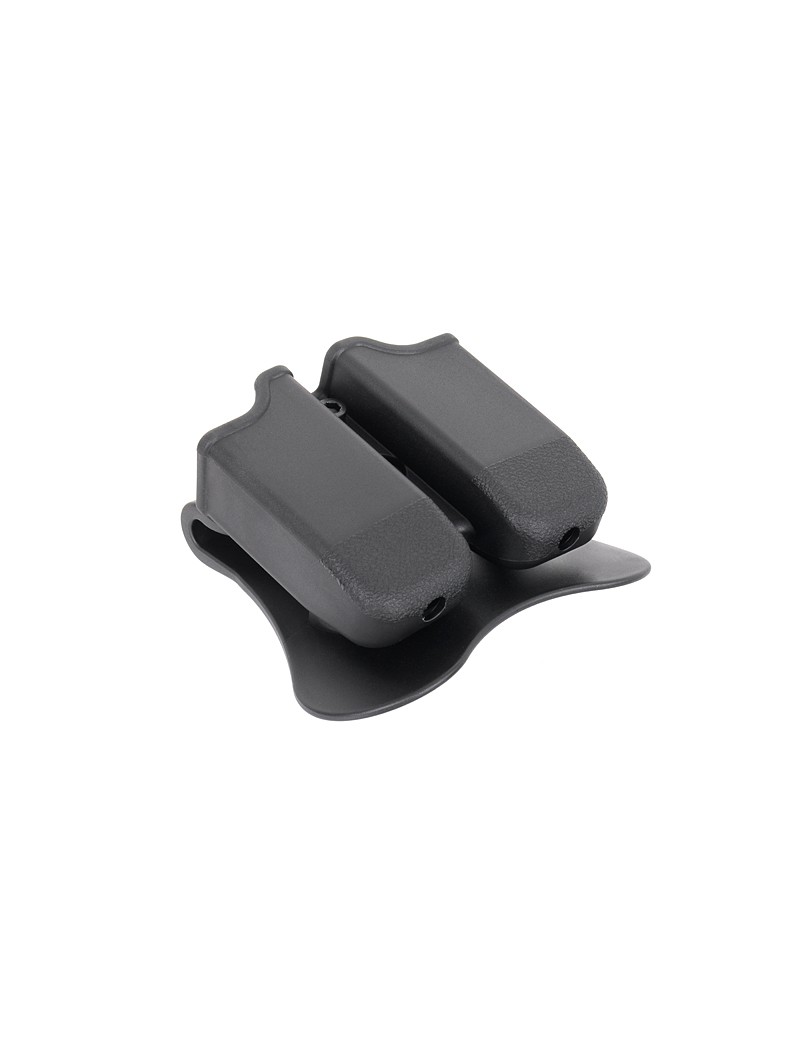 AMOMAX PORTA CARICATORE DOPPIO NERO  PER G17/18/19 [AM-MP-G3]