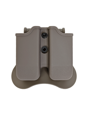AMOMAX DARK DOUBLE MAGAZINE POUCH FOR G17 / 18/19 [AM-MP-G3F]