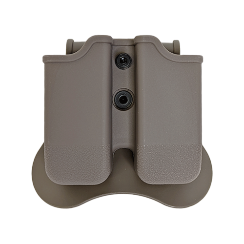 AMOMAX DARK DOUBLE MAGAZINE POUCH FOR G17 / 18/19 [AM-MP-G3F]