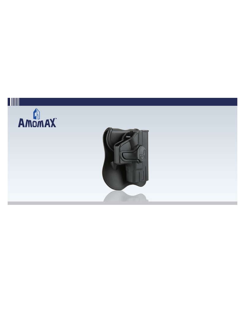 FONDINA RIGIDA NERA AMOMAX PER GLOCK G42 [AM-G42G2]