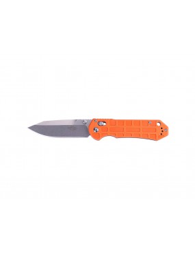 FOLDING KNIFE G10 ORANGE HANDLE STONE WASHED BLADE CM 9 [F7452P-OR-WS]