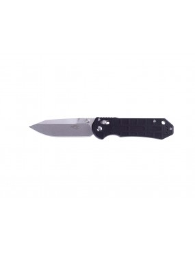 FOLDING KNIFE BLACK G10 HANDLE STONE WASHED BLADE CM 9 [F7452P-BK-WS]