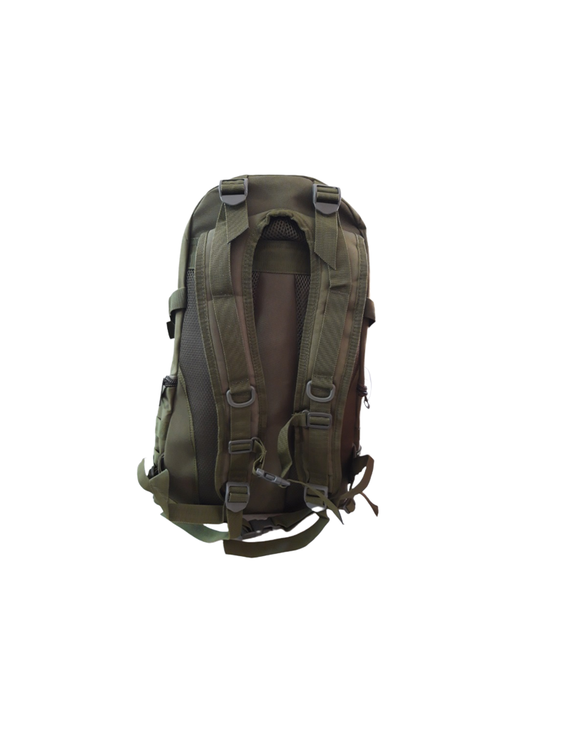 BARBARIC MOCHILA TÁCTICA 600D CON CORREAS AJUSTABLES VERDE 38L [34882-VE]