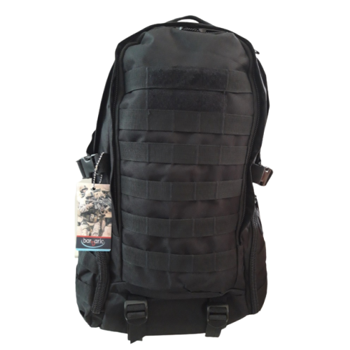 BARBARIC ZAINO TATTICO 600D CON SPALLACCI REGOLABILI NERO 38L  [34882-NE]
