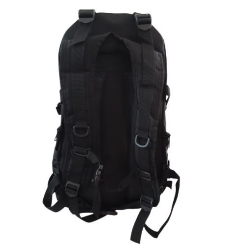 BARBARIC TACTICAL BACKPACK 600D WITH ADJUSTABLE SHOULDER STRAPS BLACK 38 LITERS [34882-NE]
