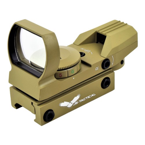 RED DOT COR TAN 15X35 HOLOGRÁFICO COM 4 TIPOS DE VISTAS [JS-15X35TAN]