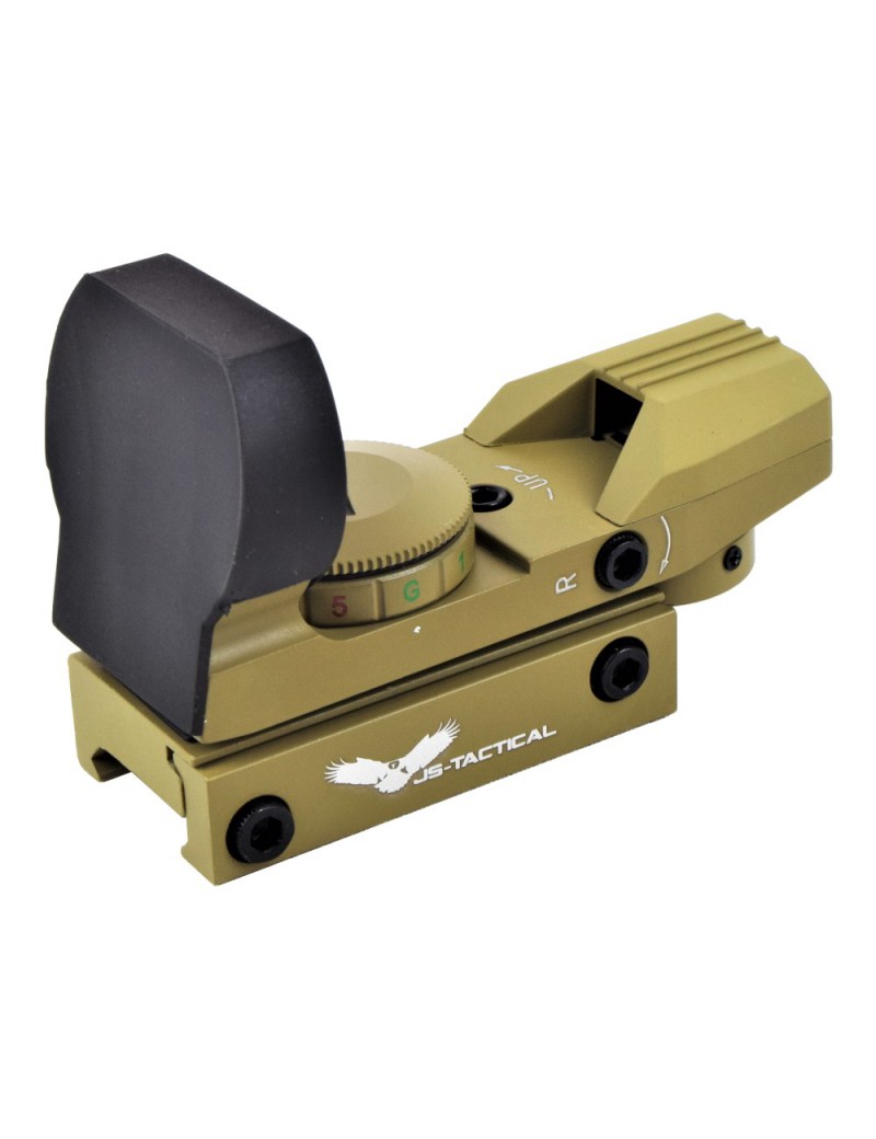 RED DOT COR TAN 15X35 HOLOGRÁFICO COM 4 TIPOS DE VISTAS [JS-15X35TAN]