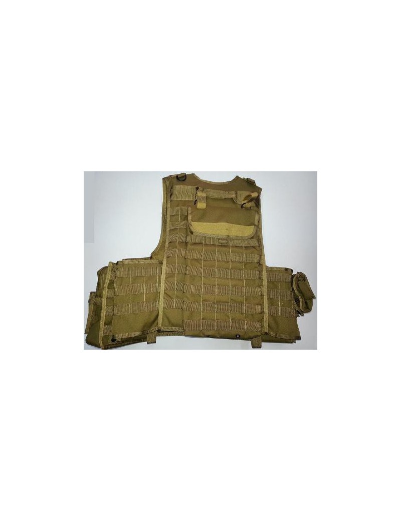 AIRSOFT TACTICAL VEST ARMOR CARRIER TAN [D5-BAV06 T]