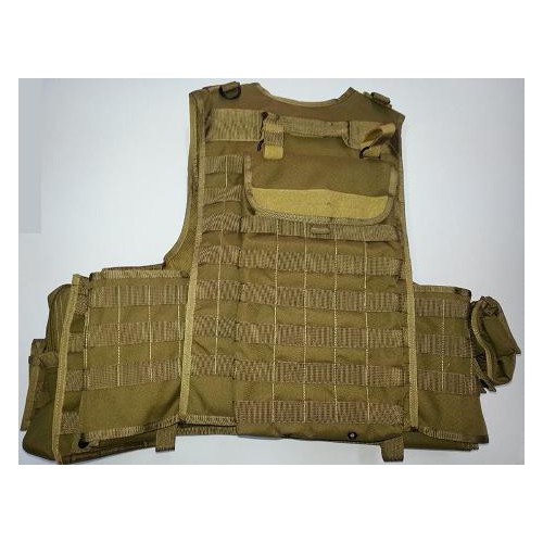 AIRSOFT TACTICAL VEST ARMOR CARRIER TAN [D5-BAV06 T]