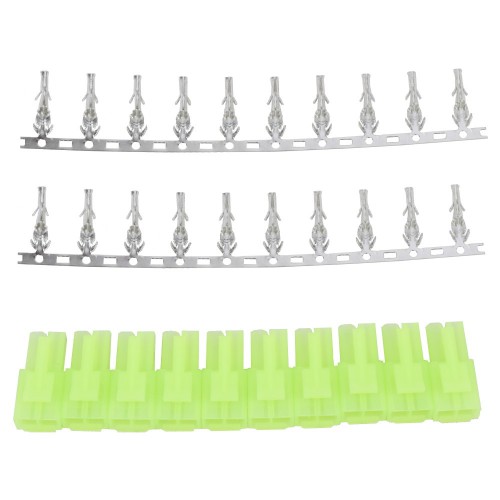 10 MINI TAMIYA MALE WOSPORT CONNECTORS [C01]