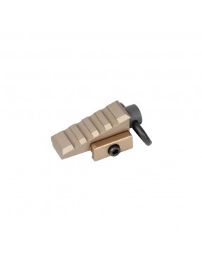 ELEMENT GANCHO QD PARA LINGA COM FIXAÇÃO EM TRILHO 20MM INCLINADO 45° DARK EARTH [EL-EX261T]