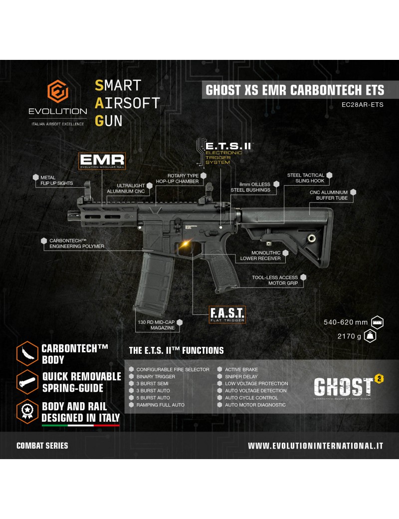 EVOLUTION GHOST XS EMR Carbontech ETS [EC28AR-ETS]