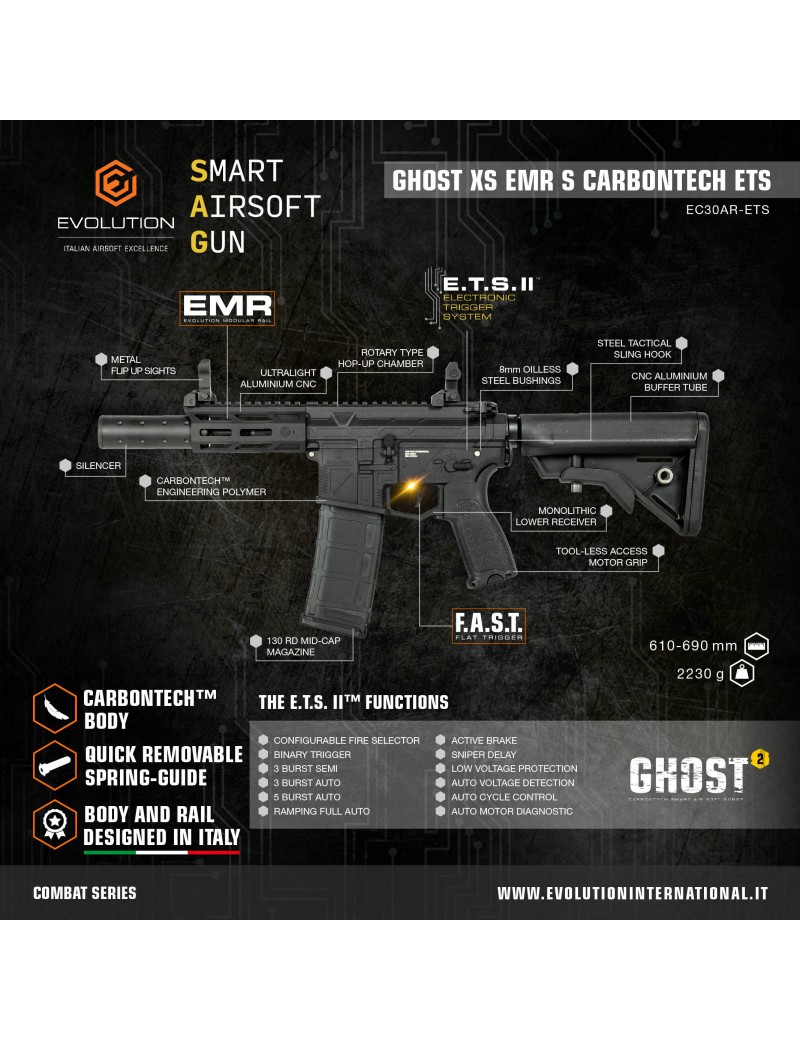 EVOLUTION GHOST XS EMR S Carbontech ETS [EC30AR-ETS]
