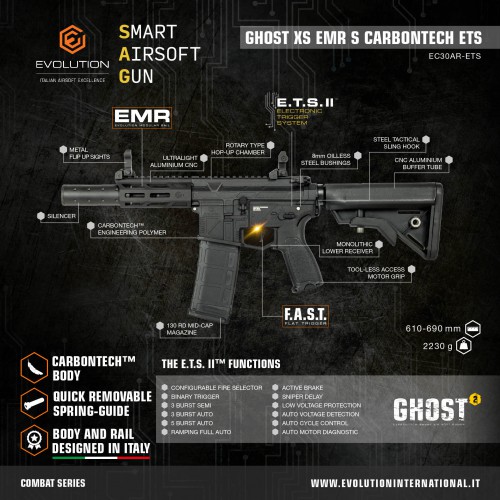 EVOLUTION GHOST XS EMR S Carbontech ETS [EC30AR-ETS]