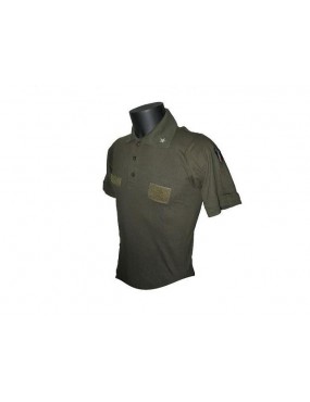 MILITARY GREEN POLO DEFCON 5 TG. M. [D5-POLOR OD M]
