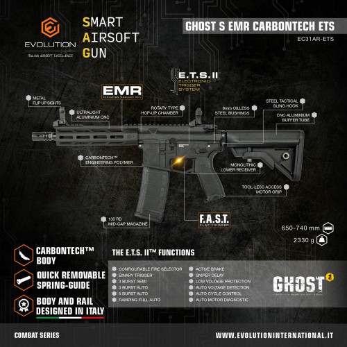 EVOLUTION GHOST S EMR  Carbontech ETS [EC31AR-ETS]