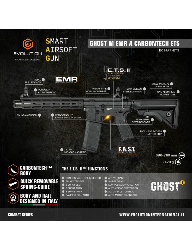 EVOLUTION GHOST M EMR A Carbontech ETS [EC34AR-ETS]