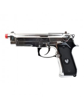 HFC PISTOLA A GAS B92SF FIREARM SCARRELLANTE FULL METAL SILVER [HG 194S]
