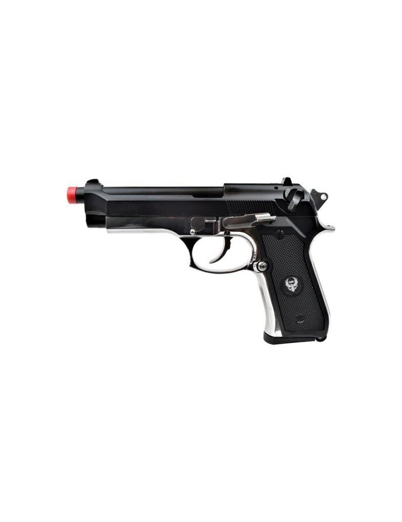 HFC PISTOLA A GAS B92SF SCARRELLANTE FULL METAL BLACK - SILVER  [HG 194BS]