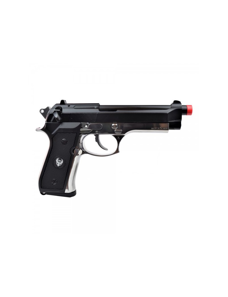 HFC PISTOLA A GAS B92SF SCARRELLANTE FULL METAL BLACK - SILVER  [HG 194BS]