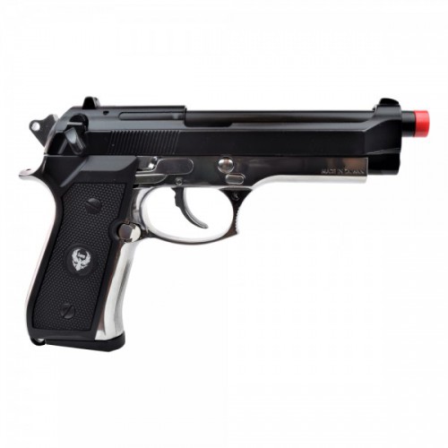 HFC PISTOLA A GAS B92SF SCARRELLANTE FULL METAL BLACK - SILVER  [HG 194BS]