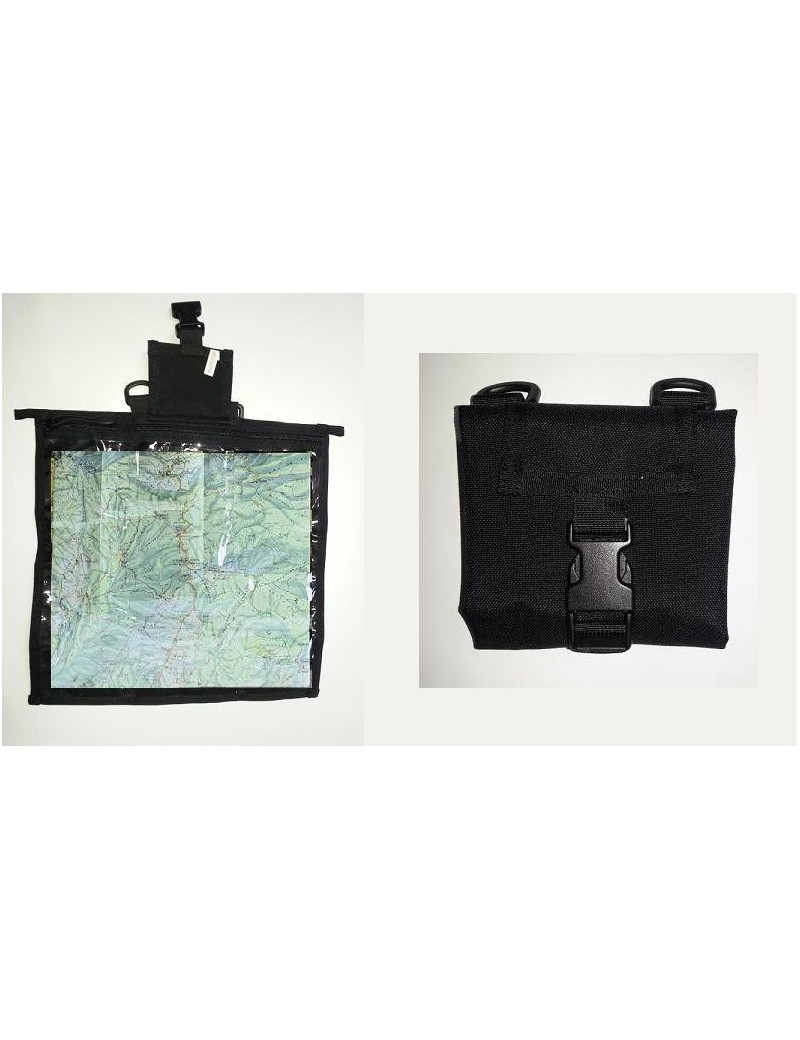 BLACK SPRING MAP POUCH POCKET  [D5-MPK B]