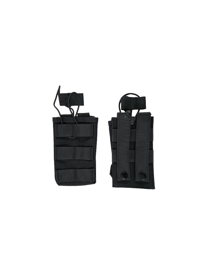 MAGAZINE POUCH WITH MOLLE ATTACHMENT BLACK COLOR 600D [34900-NE]