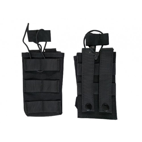 POCHETTE MAGAZINE AVEC ATTACHEMENT MOLLE COULEUR NOIRE 600D [34900-NE]