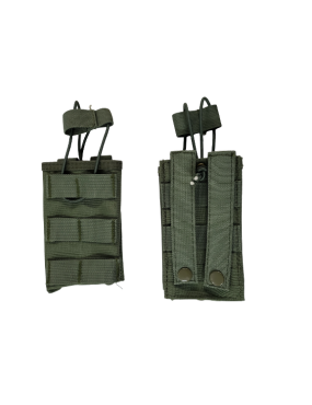 MAGAZINE POUCH WITH MOLLE ATTACHMENT COLOR GREEN 600D [34900-VE]