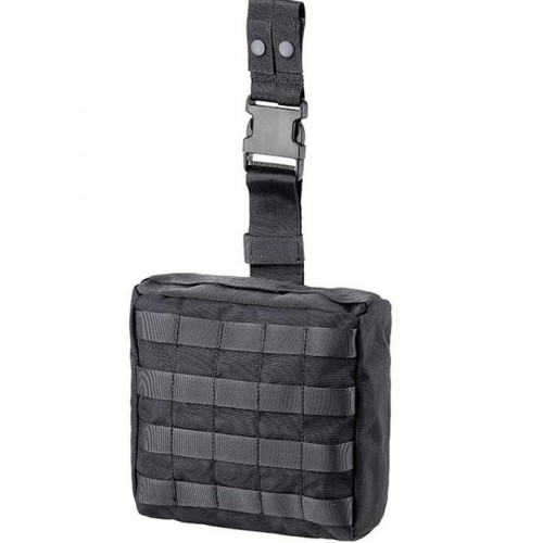 BLACK THIGH POCKET / DUMP POUCH BELT [D5-DMP900 B]