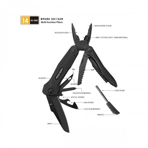 PINZA MULTIUSO 14 FUNZIONI IN 1 ROXON SPARK [CM1349]